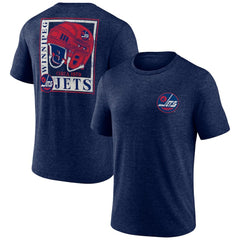 Winnipeg Jets Earnest Will Tri-Blend T-Shirt Navy