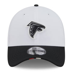 Atlanta Falcons New Era 2025 NFL Training Camp 39THIRTY Flex Hat - White/Black on sale
