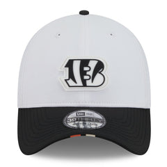 Cincinnati Bengals New Era 2025 NFL Training Camp 39THIRTY Flex Hat - White/Black for sale