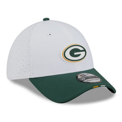 Green Bay Packers New Era 2025 NFL Training Camp 39THIRTY Flex Hat - White/Green sale