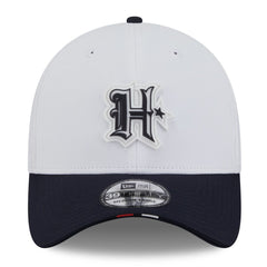 Houston Texans New Era 2025 NFL Training Camp 39THIRTY Flex Hat - White/Navy discount