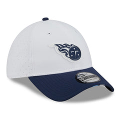 Tennessee Titans New Era 2025 NFL Training Camp 39THIRTY Flex Hat - White/Navy sale