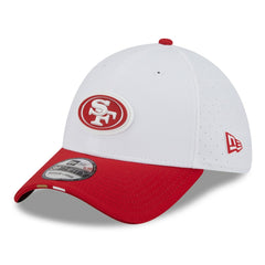 San Francisco 49ers New Era 2025 NFL Training Camp 39THIRTY Flex Hat - White/Scarlet online