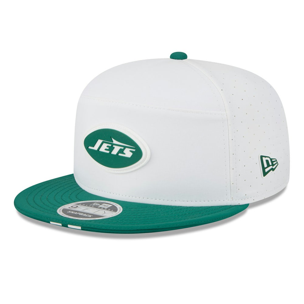 New York Jets New Era 2025 NFL Training Camp Split Panel 9FIFTY Snapback Hat - White/Green discount
