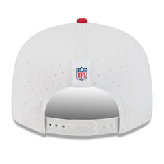 San Francisco 49ers New Era 2025 NFL Training Camp Split Panel 9FIFTY Snapback Hat - White/Scarlet discount