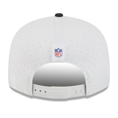 Jacksonville Jaguars New Era 2025 NFL Training Camp Split Panel 9FIFTY Snapback Hat - White/Black for sale