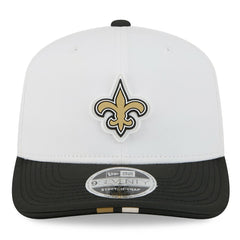 New Orleans Saints New Era 2025 NFL Training Camp 9SEVENTY Adjustable Hat - White/Black on sale
