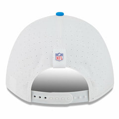 Detroit Lions New Era 2025 NFL Training Camp A-Frame 9FORTY Adjustable Hat - White/Blue on sale