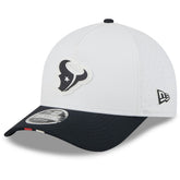 Houston Texans New Era 2025 NFL Training Camp A-Frame 9FORTY Adjustable Hat - White/Navy sale