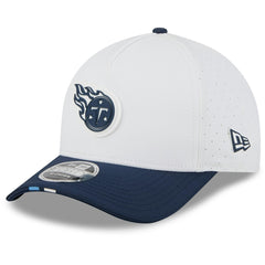 Tennessee Titans New Era 2025 NFL Training Camp A-Frame 9FORTY Adjustable Hat - White/Navy discount