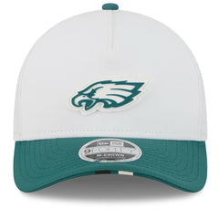 Philadelphia Eagles New Era 2025 NFL Training Camp A-Frame 9FORTY Adjustable Hat - White/Midnight Green online