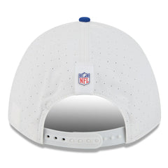 New York Giants New Era 2025 NFL Training Camp A-Frame 9FORTY Adjustable Hat - White/Royal online