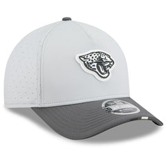 Jacksonville Jaguars New Era 2025 NFL Training Camp A-Frame 9FORTY Adjustable Hat - Gray/Graphite discount