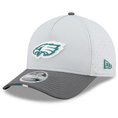 Philadelphia Eagles New Era 2025 NFL Training Camp A-Frame 9FORTY Adjustable Hat - Gray/Graphite sale