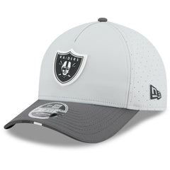 Las Vegas Raiders New Era 2025 NFL Training Camp A-Frame 9FORTY Adjustable Hat - Gray/Graphite on sale