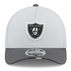 Las Vegas Raiders New Era 2025 NFL Training Camp A-Frame 9FORTY Adjustable Hat - Gray/Graphite on sale