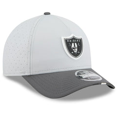Las Vegas Raiders New Era 2025 NFL Training Camp A-Frame 9FORTY Adjustable Hat - Gray/Graphite on sale