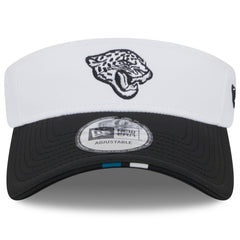 Jacksonville Jaguars New Era 2025 NFL Training Camp Adjustable Visor - White/Black cheap