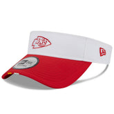 Kansas City Chiefs New Era 2025 NFL Training Camp Adjustable Visor - White/Red outlet