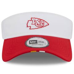 Kansas City Chiefs New Era 2025 NFL Training Camp Adjustable Visor - White/Red outlet