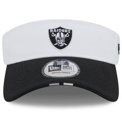 Las Vegas Raiders New Era 2025 NFL Training Camp Adjustable Visor - White/Black online