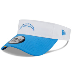 Los Angeles Chargers New Era 2025 NFL Training Camp Adjustable Visor - White/Powder Blue on sale