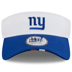 New York Giants New Era 2025 NFL Training Camp Adjustable Visor - White/Royal outlet