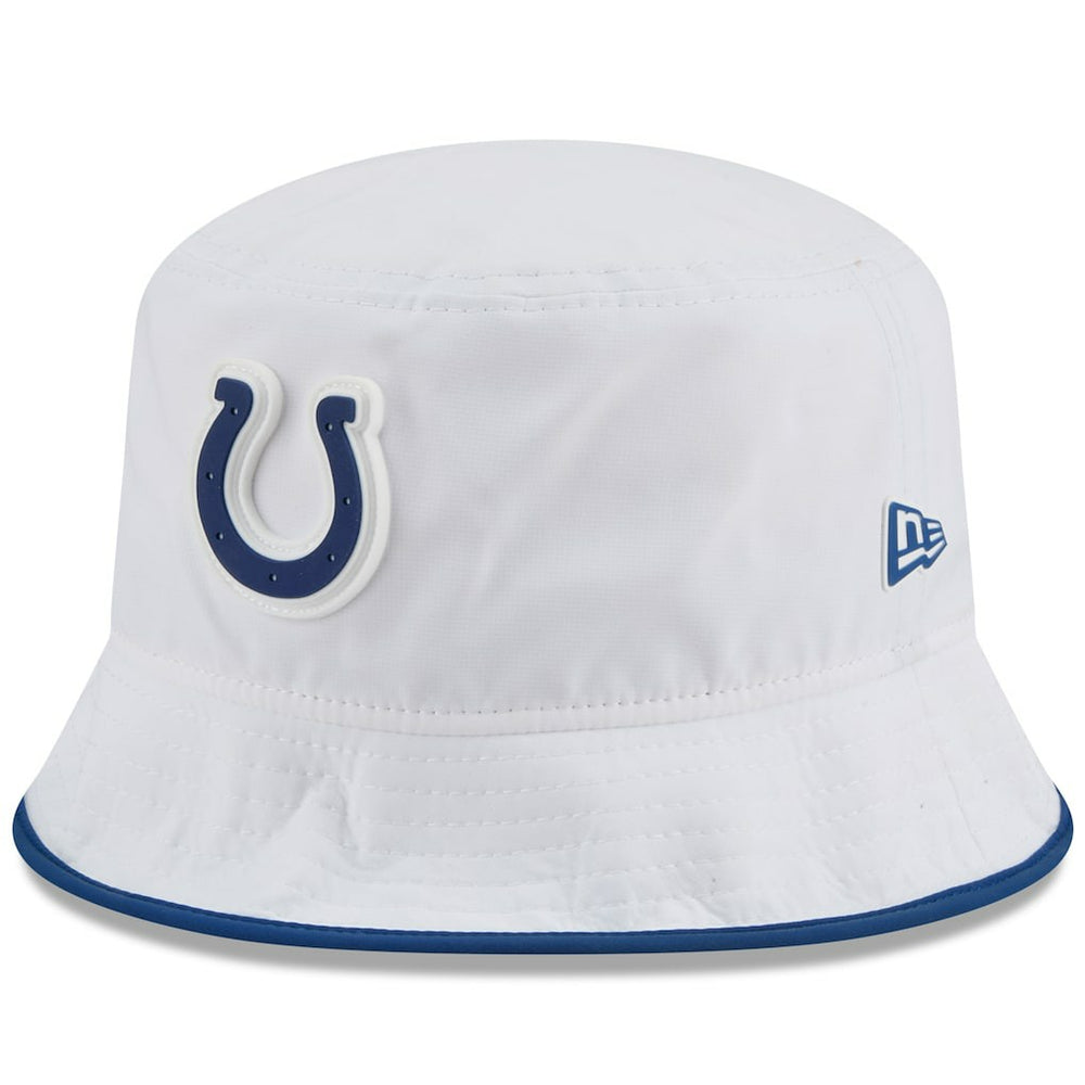 Indianapolis Colts New Era 2025 NFL Training Camp Stretch Bucket Hat - White sale