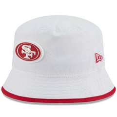 San Francisco 49ers New Era 2025 NFL Training Camp Stretch Bucket Hat - White cheap