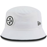 Pittsburgh Steelers New Era 2025 NFL Training Camp Stretch Bucket Hat - White on sale