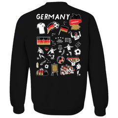 Germany National Team Vive La Fete Women's Impressions Artwork Pullover Sweatshirt - Black cheap
