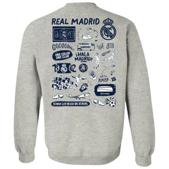 Real Madrid Vive La Fete Women's Impressions Artwork Pullover Sweatshirt - Gray on sale