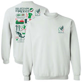 Mexico National Team Vive La Fete Women's Impressions Artwork Pullover Sweatshirt - White shop