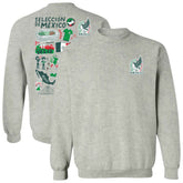 Mexico National Team Vive La Fete Women's Impressions Artwork Pullover Sweatshirt - Gray shop