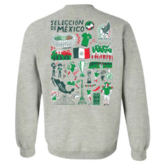 Mexico National Team Vive La Fete Women's Impressions Artwork Pullover Sweatshirt - Gray shop