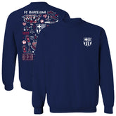 Barcelona Vive La Fete Women's Impressions Artwork Pullover Sweatshirt - Navy sale