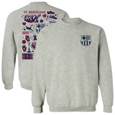 Barcelona Vive La Fete Women's Impressions Artwork Pullover Sweatshirt - Gray cheap