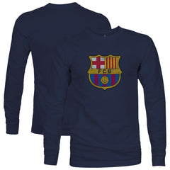 Barcelona 1863FC Color Badge Long Sleeve T-Shirt - Navy on sale