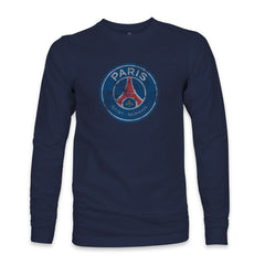 Paris Saint-Germain 1863FC Color Badge Long Sleeve T-Shirt - Navy online