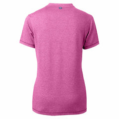 Milwaukee Brewers Cutter & Buck Forge Heathered Stretch Blade Top - Light Pink