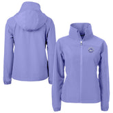 New York Mets Cutter & Buck Women's Charter Eco Recycled Full-Zip Jacket - Lavender