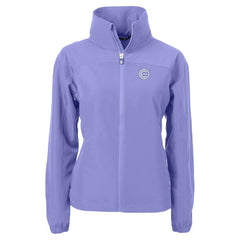 Chicago Cubs Cutter & Buck Women's Charter Eco Recycled Full-Zip Jacket - Lavender