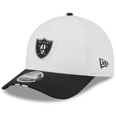 Las Vegas Raiders New Era Youth 2025 NFL Training Camp A-Frame 9FORTY Adjustable Hat - White/Black online