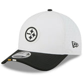 Pittsburgh Steelers New Era Youth 2025 NFL Training Camp A-Frame 9FORTY Adjustable Hat - White/Black outlet