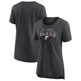 St. Louis Blues Women's Proud Tri-Blend T-Shirt Gray