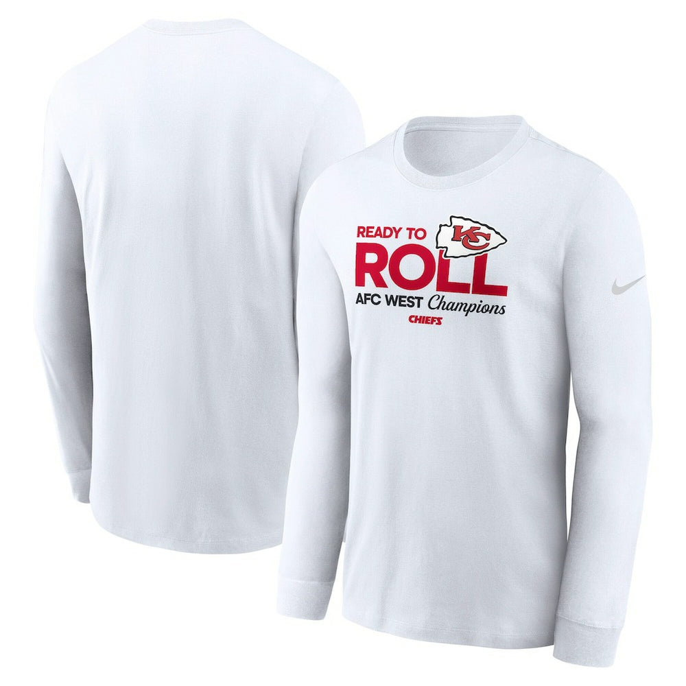 Kansas City Chiefs 2024 AFC West Division Champions Locker Room Trophy Collection Long Sleeve T-Shirt - White | Nike discount