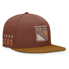 New York Rangers Fanatics Fall Leaves Acreage Snapback Hat Brown