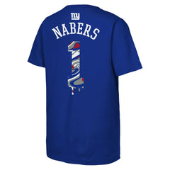 Malik Nabers New York Giants Outerstuff Youth Mainliner Drip Player Name & Number T-Shirt - Royal discount
