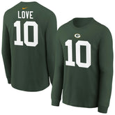 Jordan Love Green Bay Packers Youth Player Name & Number Long Sleeve T-Shirt - Green | Nike sale