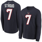 C.J. Stroud Houston Texans Youth Player Name & Number Long Sleeve T-Shirt - Navy | Nike online